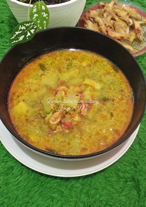 Foto resep Lodeh labu siam udang