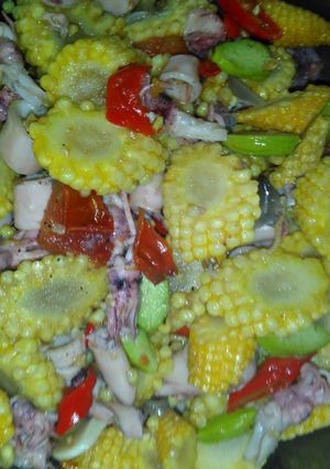 Foto resep Tumis putren cumi asin