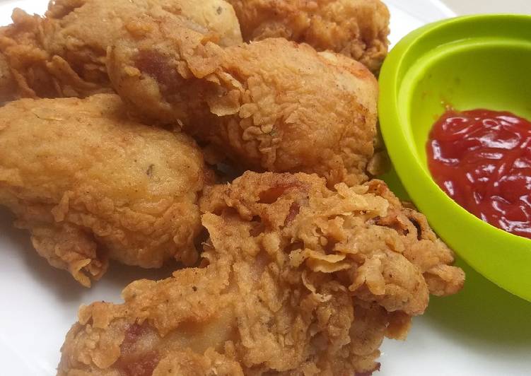 Cara Membuat Crispy fried chicken yang Menggugah Selera