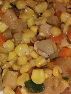 Foto resep Tumis jagung wortel kentang (No MSG)