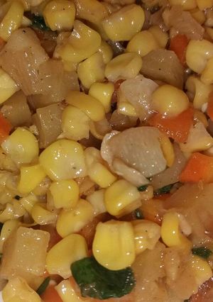 Foto resep Tumis jagung wortel kentang (No MSG)