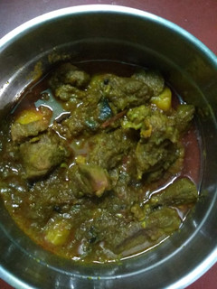 A picture of Mutton curry.