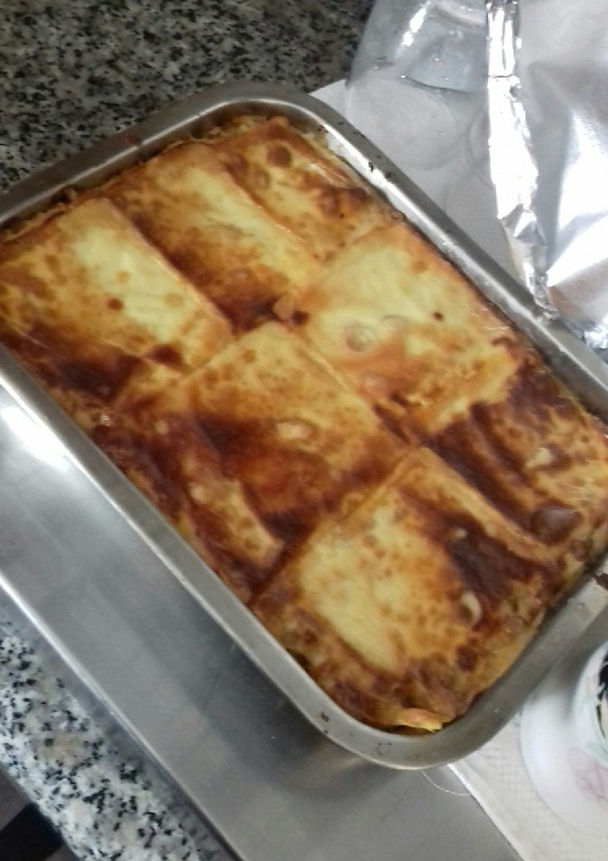 Una foto de Lasaña de carne y queso