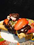 “Frappe” alle fragole e cioccolato (chiacchiere di Carnevale)