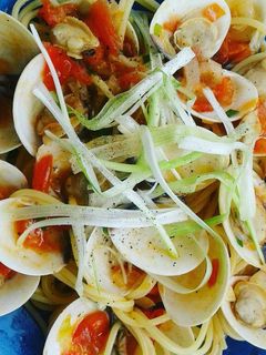Hình của món Mì Spaghetti sốt Nghêu.