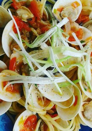 Hình của món Mì Spaghetti sốt Nghêu.