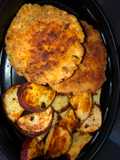 Salmon patties and ranch roasted potatoes