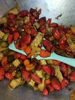 Foto resep Oseng kulit melinjo dan tahu