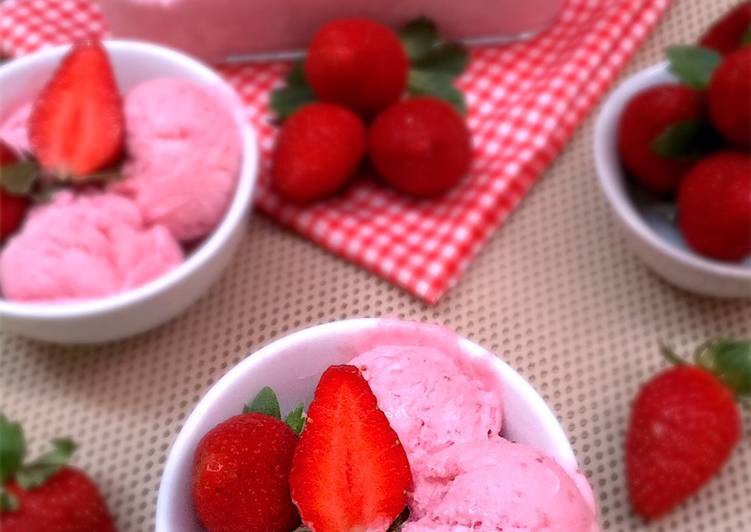 Resep Strawberry Ice Cream Yang Renyah