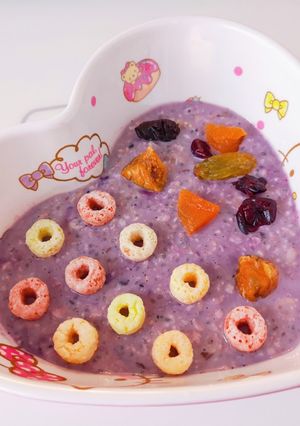 รูปของ Overnight oatmeal purple potato