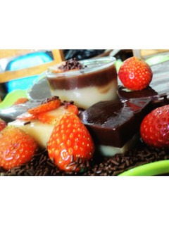 Foto resep Puding Tape Singkong lapis coklat