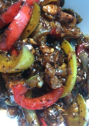 Foto resep Ayam lada hitam simpel