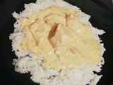 Κοτοπουλάκι αλά κρεμ με κάρυ και μουστάρδα