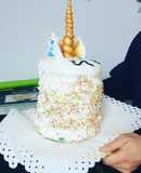 Tarta cumpleaños unicornio