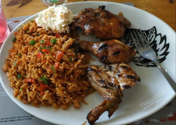 Step-by-Step Guide to Prepare Perfect Jollof rice with grilled chicken