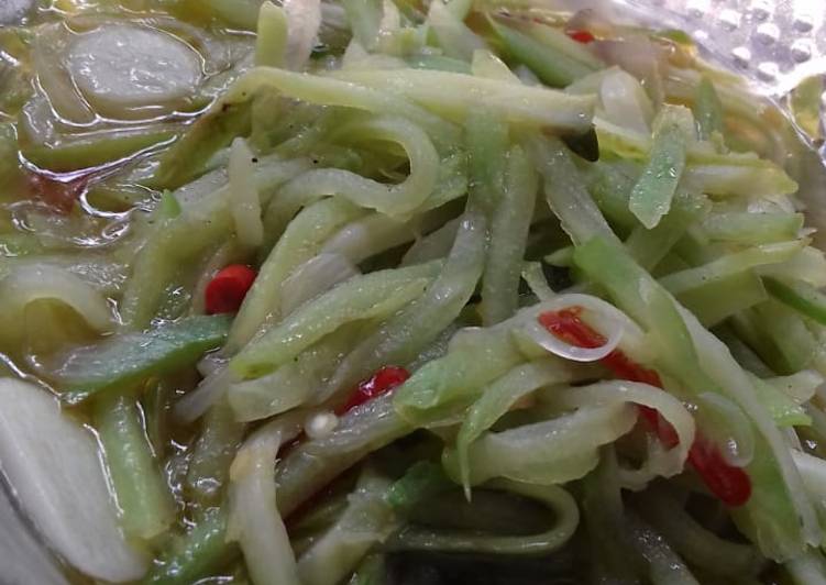 Cara Gampang Menyiapkan Tumis labu siam Anti Gagal