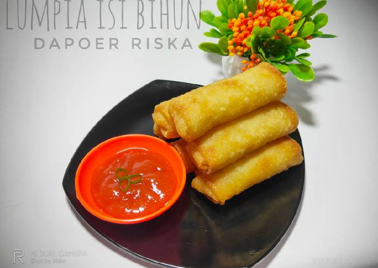 Cara Membuat Lumpia isi bihun Enak dan Antiribet