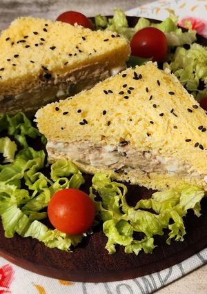 Una foto de 🥪Tuna salad sándwich 🥪 Sándwich de atún y huevo 🥪