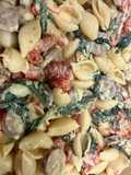 Boursin & shells one pot pasta