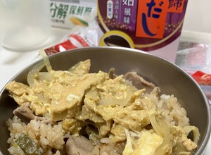 香菇風味親子丼飯 的食譜成品照片