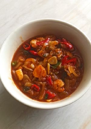 Foto resep Udang saos pedas
