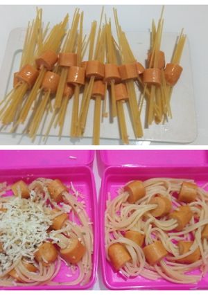 Foto resep Spageti tusuk
