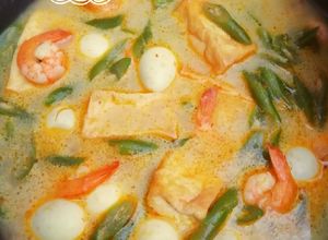 Foto resep Buncis Telur Puyuh Udang Kuah Santan