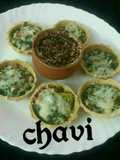 Eggless quiche with hot coffee