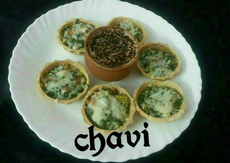 Recipe of Favorite Eggless quiche with hot coffee