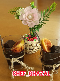 عکسی از دستور پودینگ شکلاتی