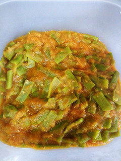 Una foto de Judías verdes con salsa de tomate casera