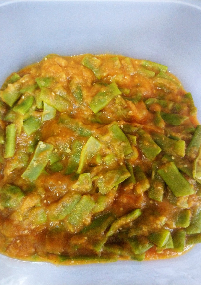 Una foto de Judías verdes con salsa de tomate casera