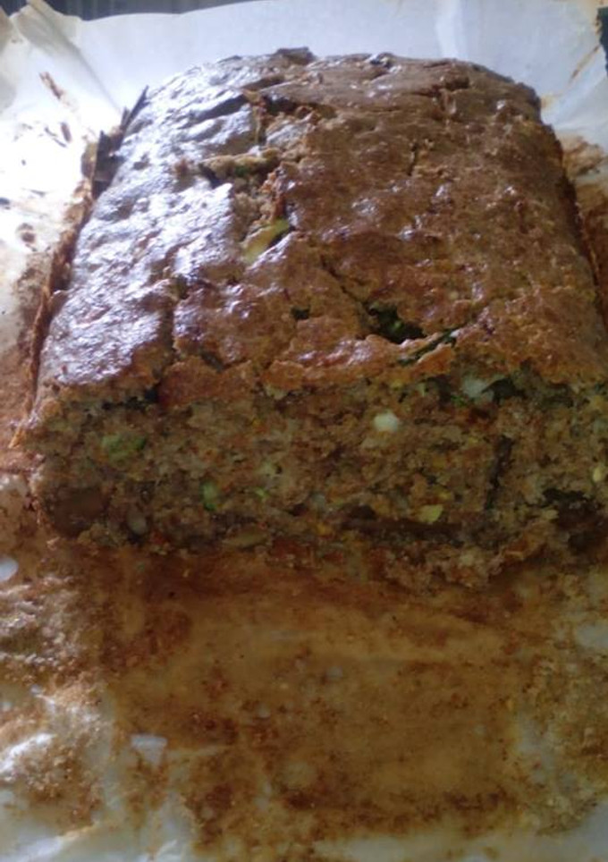 Una foto de Tarta integral de zucchini con estevia