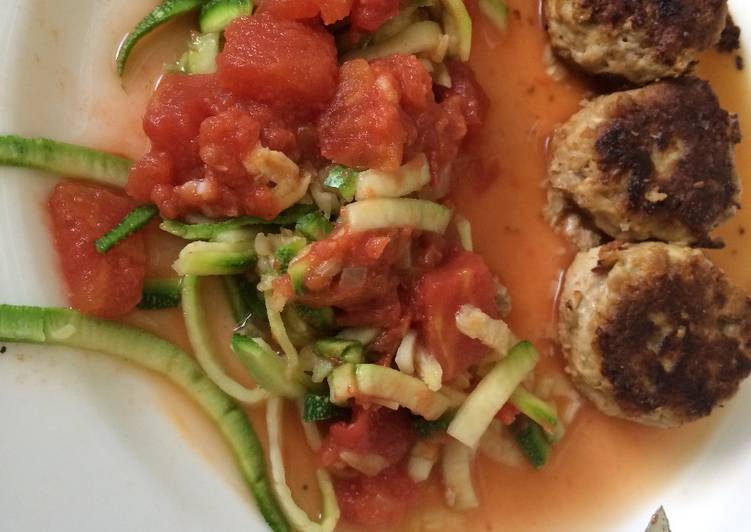 Easiest Way to Prepare Delicious Frikadeller med squash-spaghetti