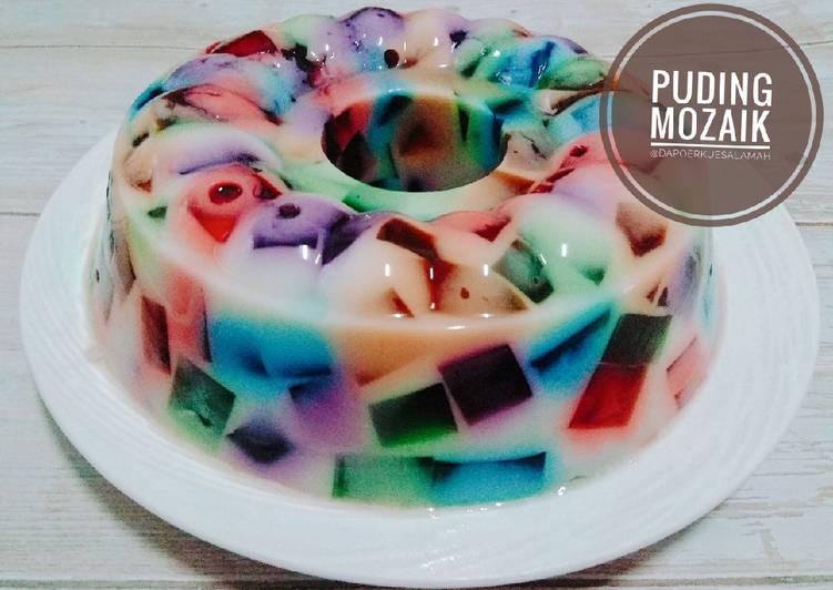Bagaimana Menyiapkan Puding Mozaik Anti Gagal