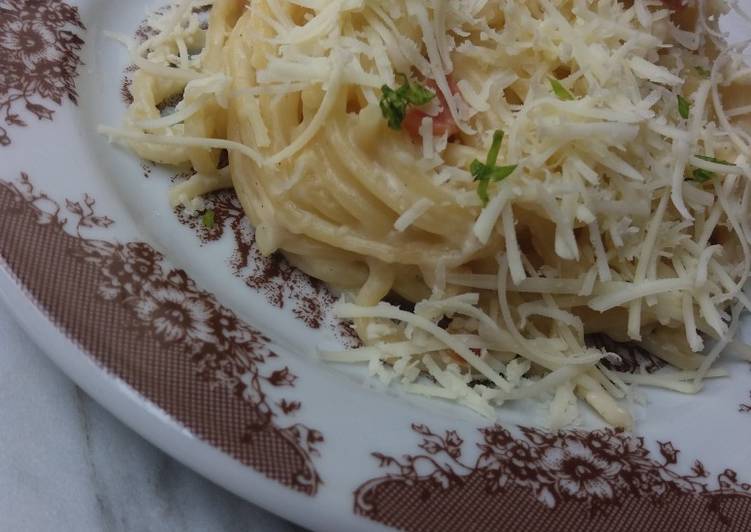 Resep Fettucine Carbonara Anti Gagal