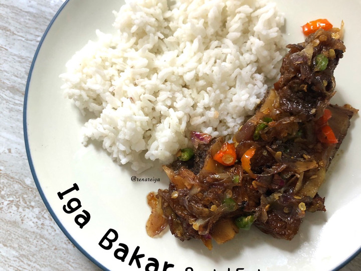 Anti Ribet, Bikin Iga Bakar Sambal Embe Yang Enak