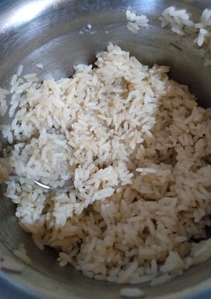 A picture of Jaggery rice.