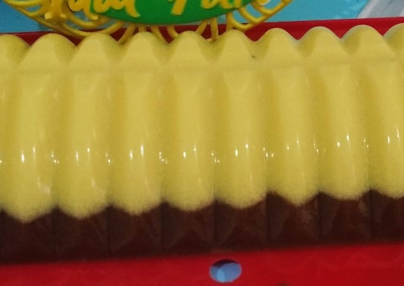 Puding Jagung Manis lapis Coklat