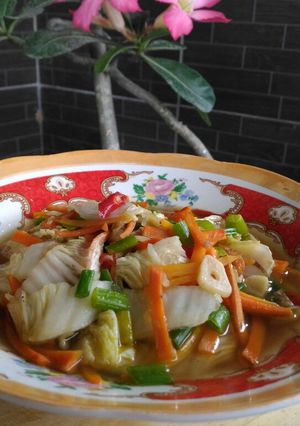 Foto resep Tumis sawi wortel