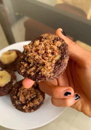 Una foto de 🤎 protein chocolate cupcakes (no protein powder)