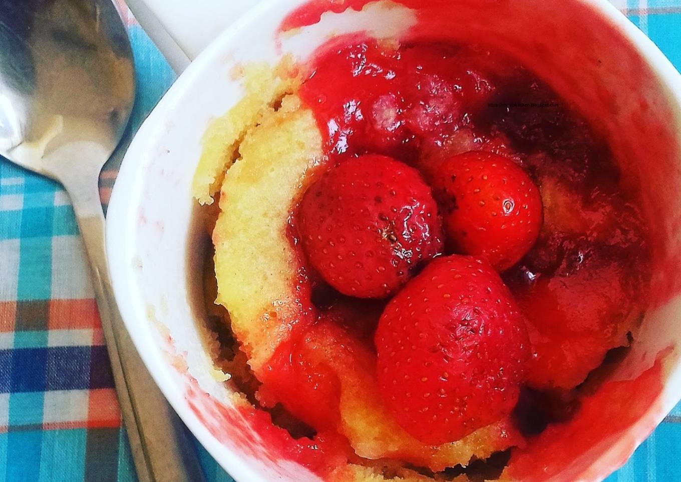 Strawberry Mug Cake