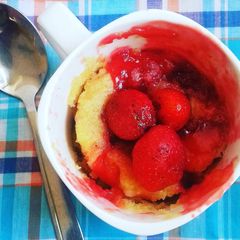 A picture of Strawberry Mug Cake.