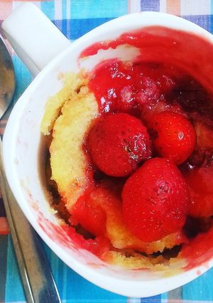 A picture of Strawberry Mug Cake.