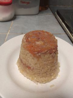 Foto resep Nasi Tim Babi dengan wortel dan labu kuning