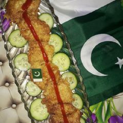 A picture of Noodles kabab.