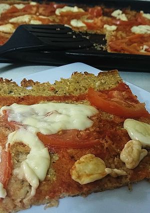 Una foto de Pizza de Coliflor