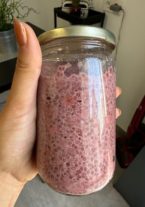Una foto de Mermelada de fresas proteica