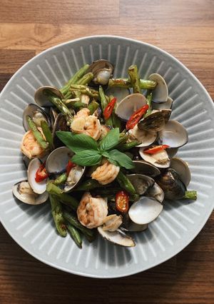 XO醬辣炒海鮮 的食譜成品照片