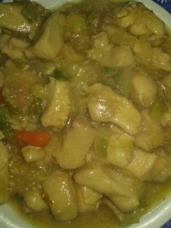 Una foto de Pollo con verduras salsa de ostras y salsa de soja estilo chino